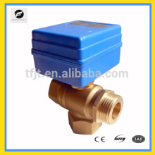 Low 12Vdc low voltage 3way solenoid control ball valve for solar heating system